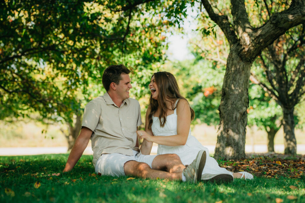 UW Arboretum engagement session Madison WI