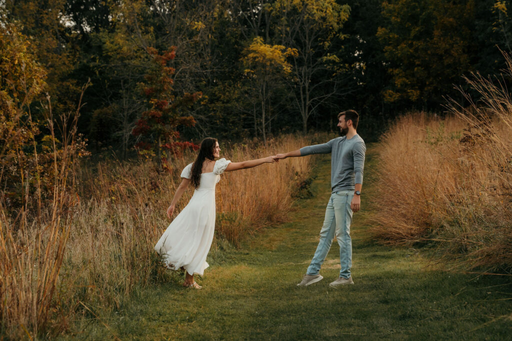 Governor Nelson State Park engagement session Madison WI